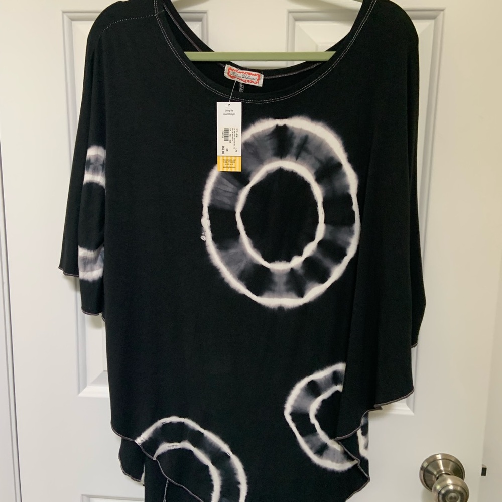 Tie dyed shirt like poncho